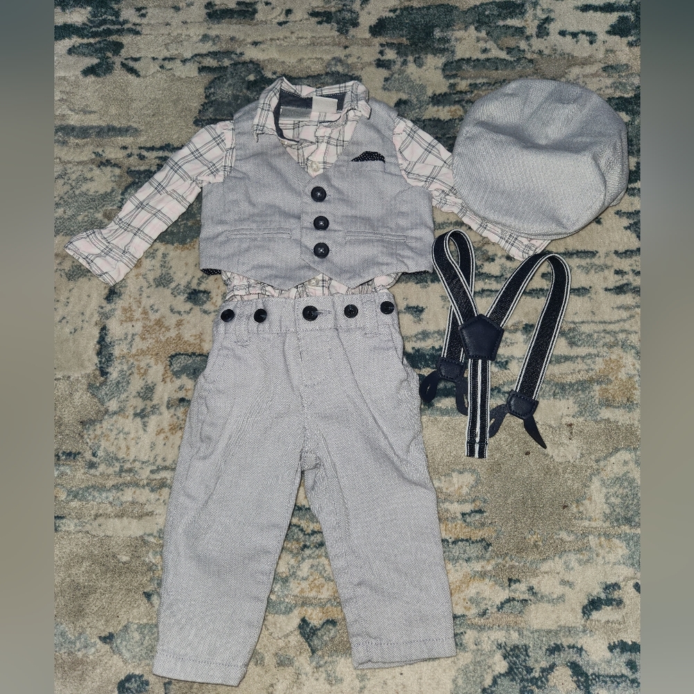 5 piece baby boy dress outfit